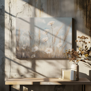 Serenas flores de pradera  ·  cuadro de decoración