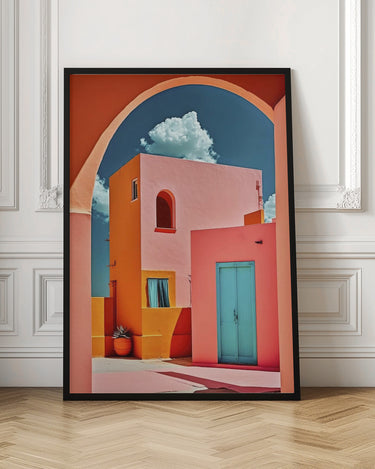 El pueblo rosa  ·  cuadro de decoración