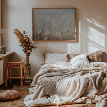 Serenas flores de pradera  ·  cuadro de decoración