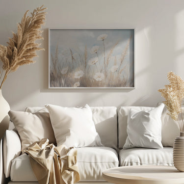 Serenas flores de pradera  ·  cuadro de decoración